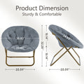 Faux Fur Saucer Chair