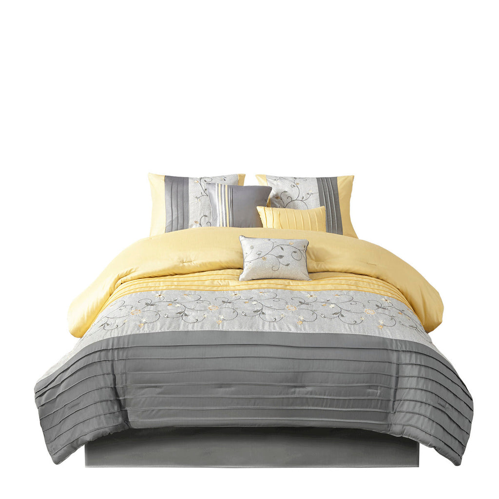 Embroidered 7-Piece Comforter Set (King)