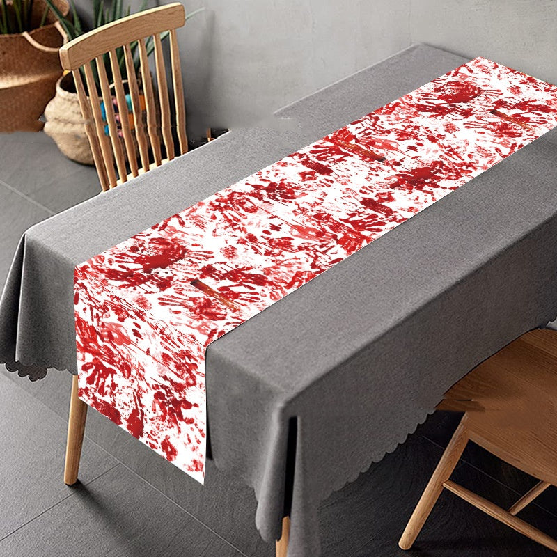 Bloody Handprint Halloween Tablecloth