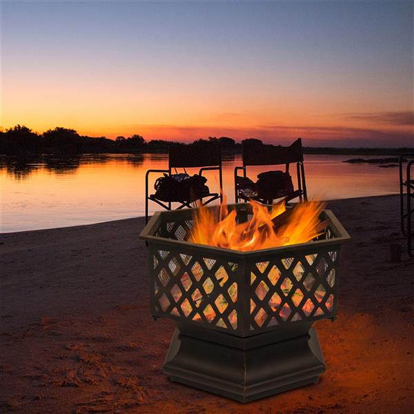 22-Inch Hexagon Fire Pit
