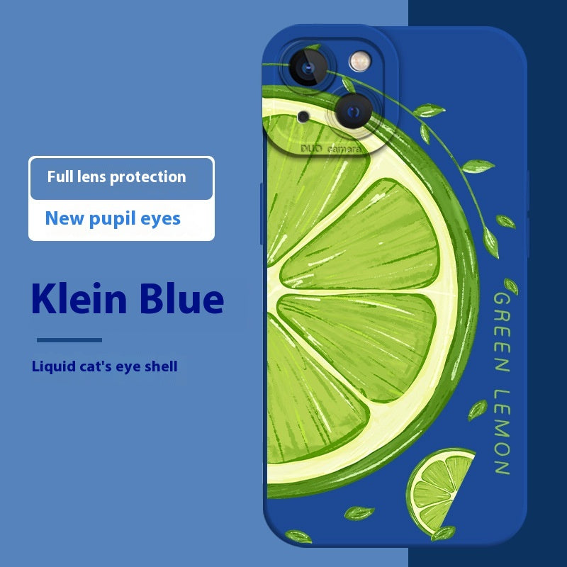 Lemon Print Frosted iPhone Case
