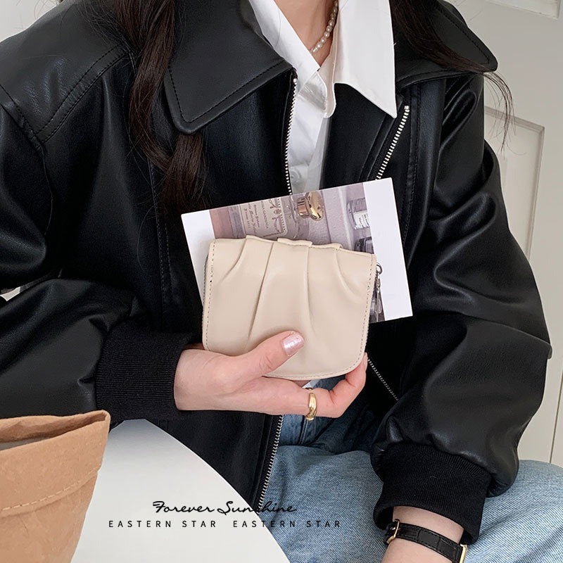 Women's Ruffle Compact Wallet