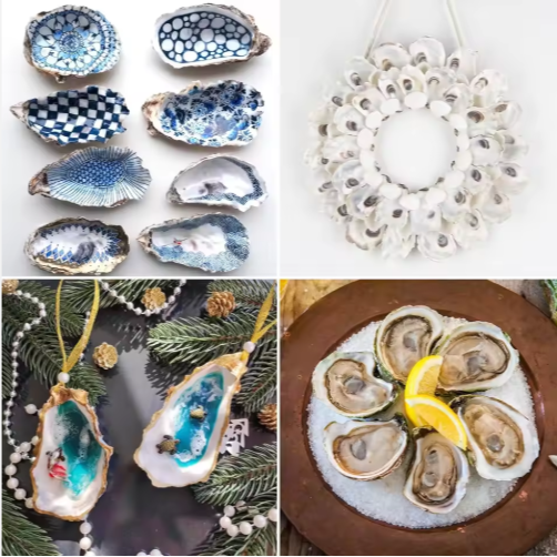 Oyster Shells with Pearls (30 pcs)