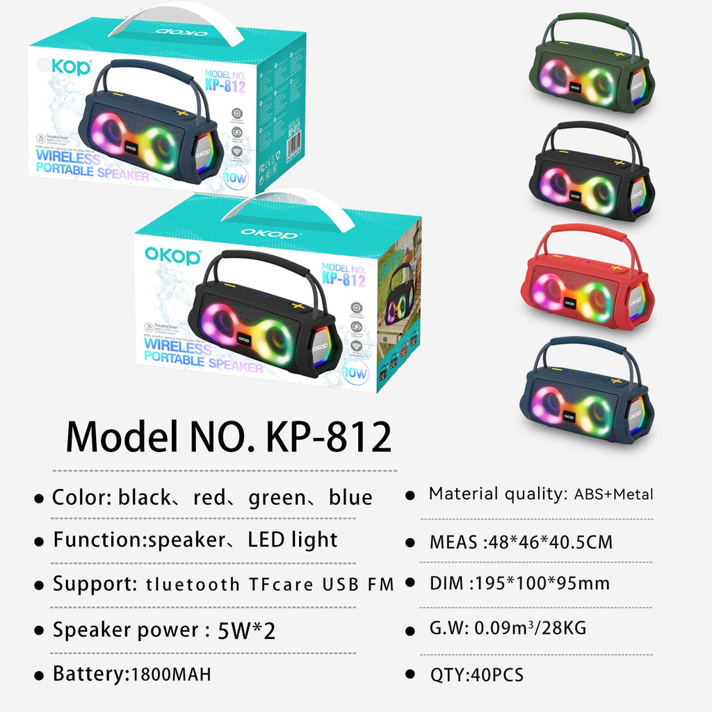 RGB Portable Party Speaker with Handle