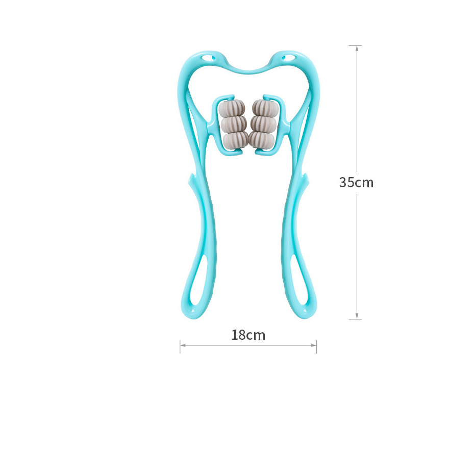 6-Wheel Manual Neck & Shoulder Massage Roller