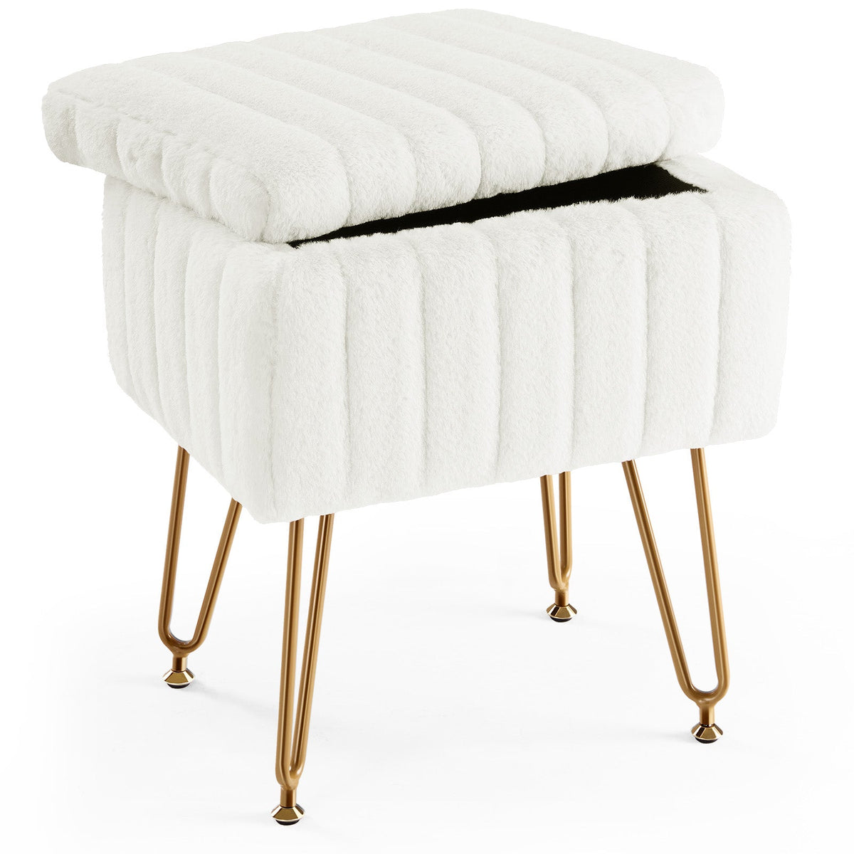 Vanity Stool with Storage