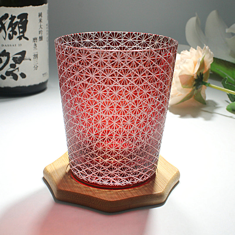 Chrysanthemum Crystal Whiskey Glass
