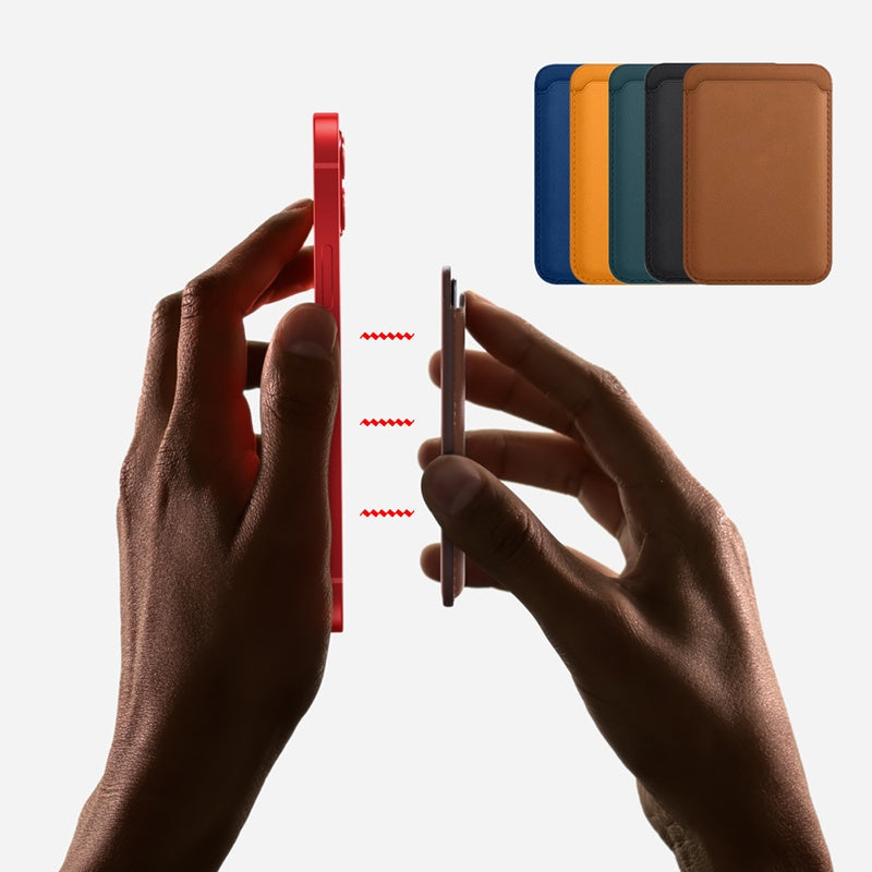 MagSafe Leather Card Wallet with Stand