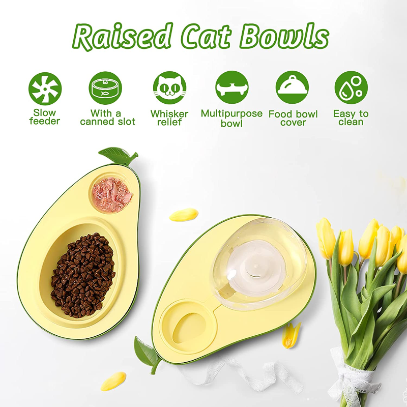 Avocado Pet Feeder Set