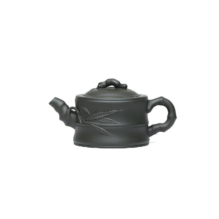 Handmade Bamboo Clay Teapot