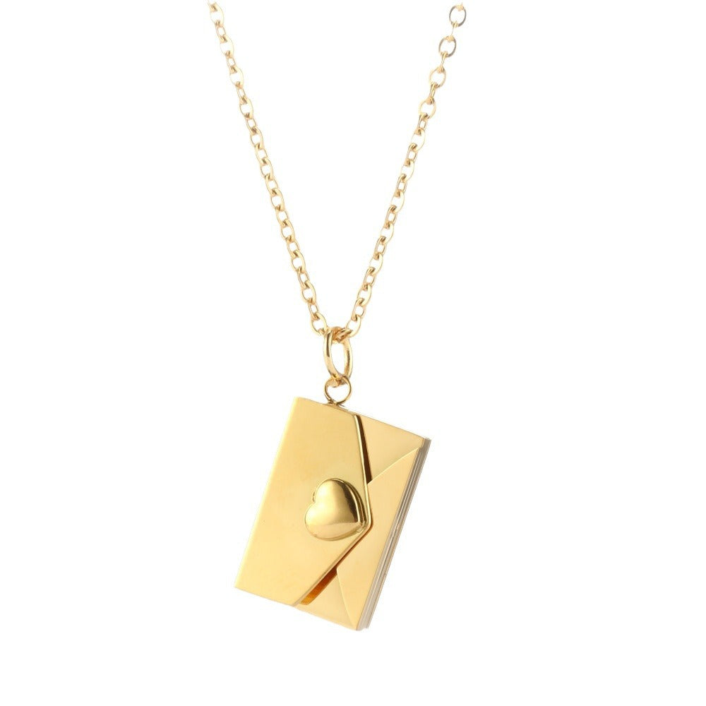 Secret Message Envelope Necklace