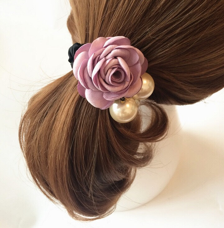 Handmade Camellia Hair Tie