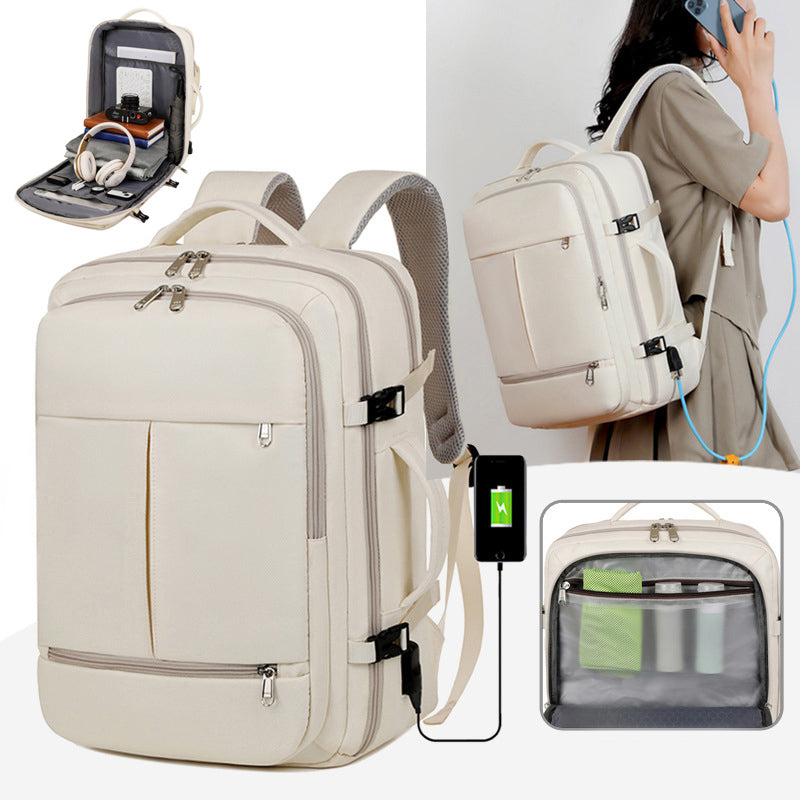 Multi-Pocket Travel Laptop Backpack