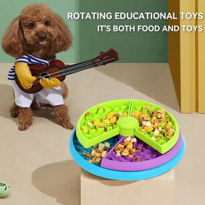 Rotating 3-Layer Puzzle Feeder