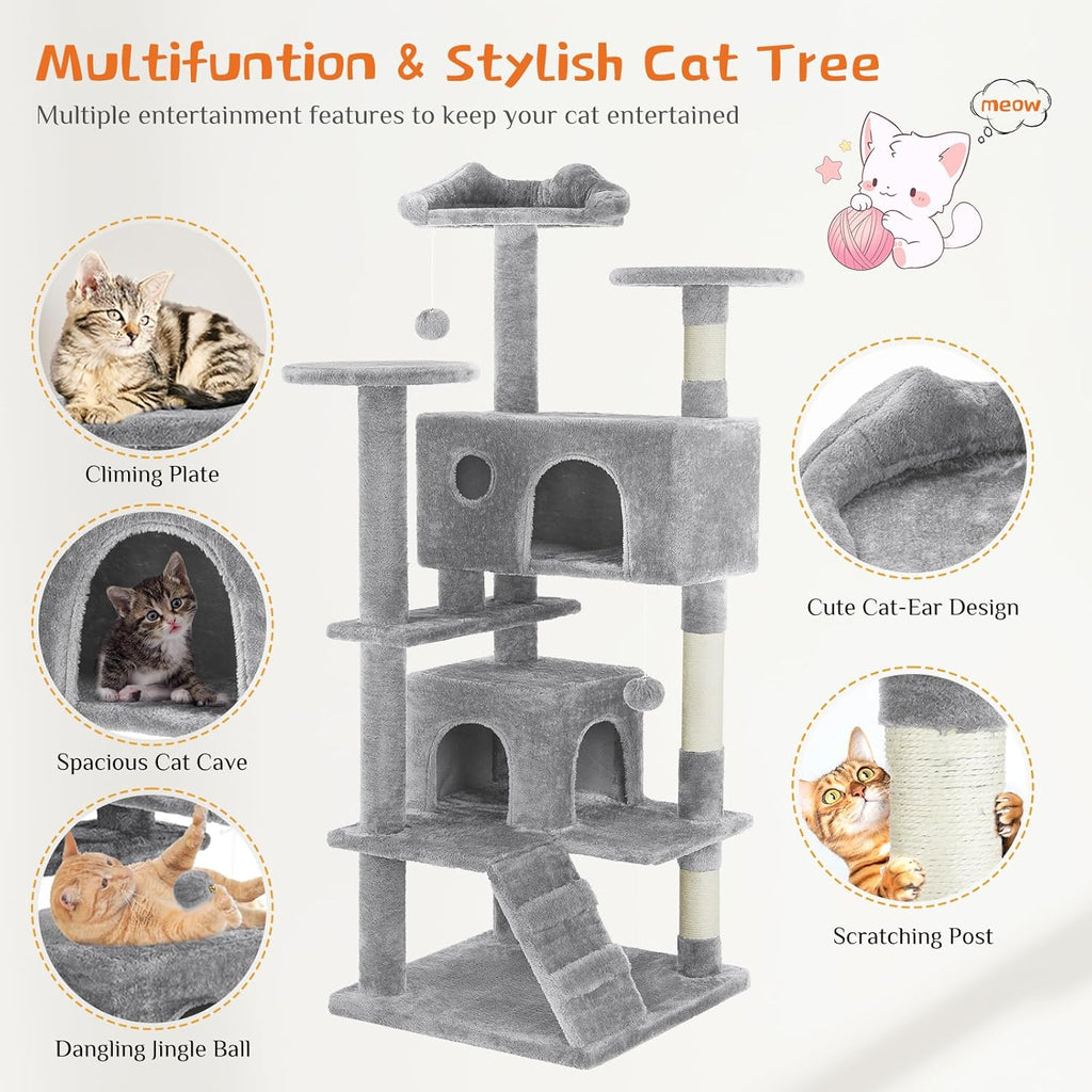 54-Inch Multi-Level Cat Tree
