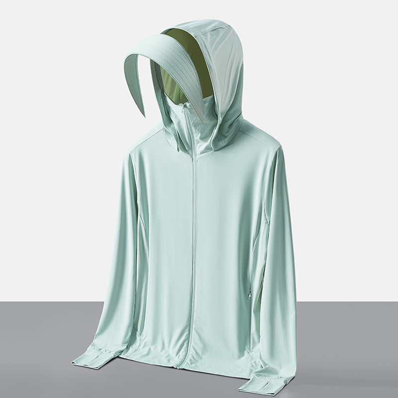 Sun-Protective Hooded Outdoor Shirt