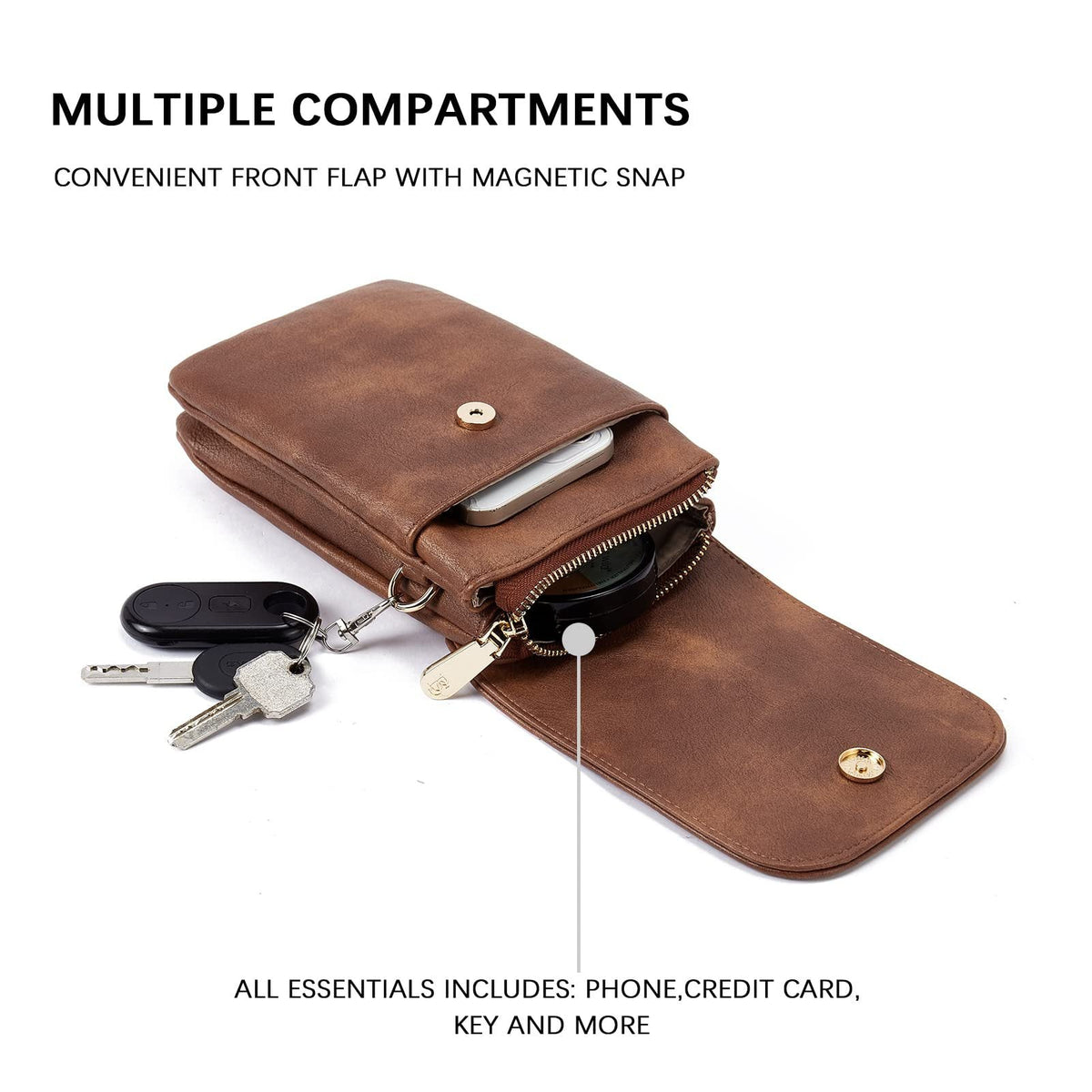 Men's PU Leather Messenger Bag