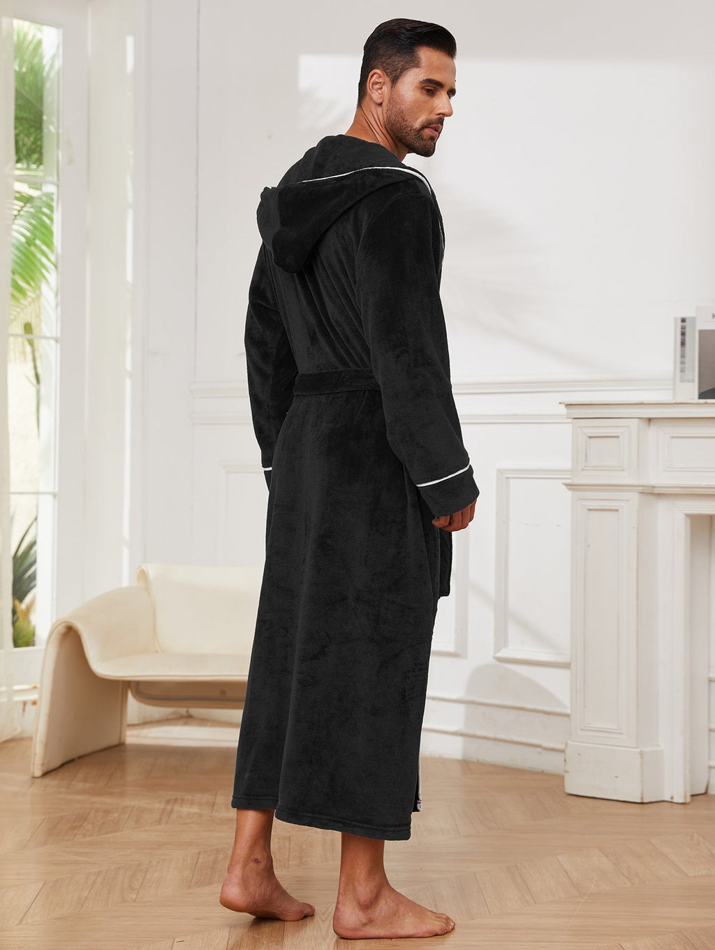 Plush Flannel Bathrobe