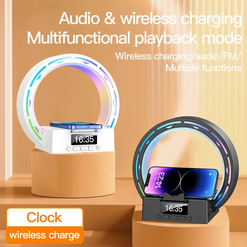 4-in-1 Alarm Clock Lamp & Speaker