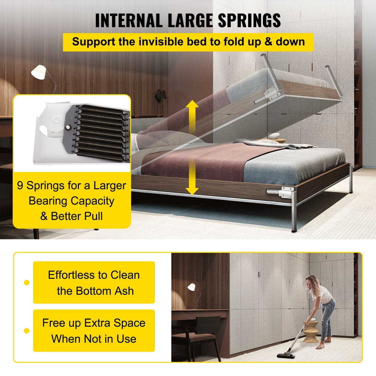 Murphy Bed Spring Mechanism Kit