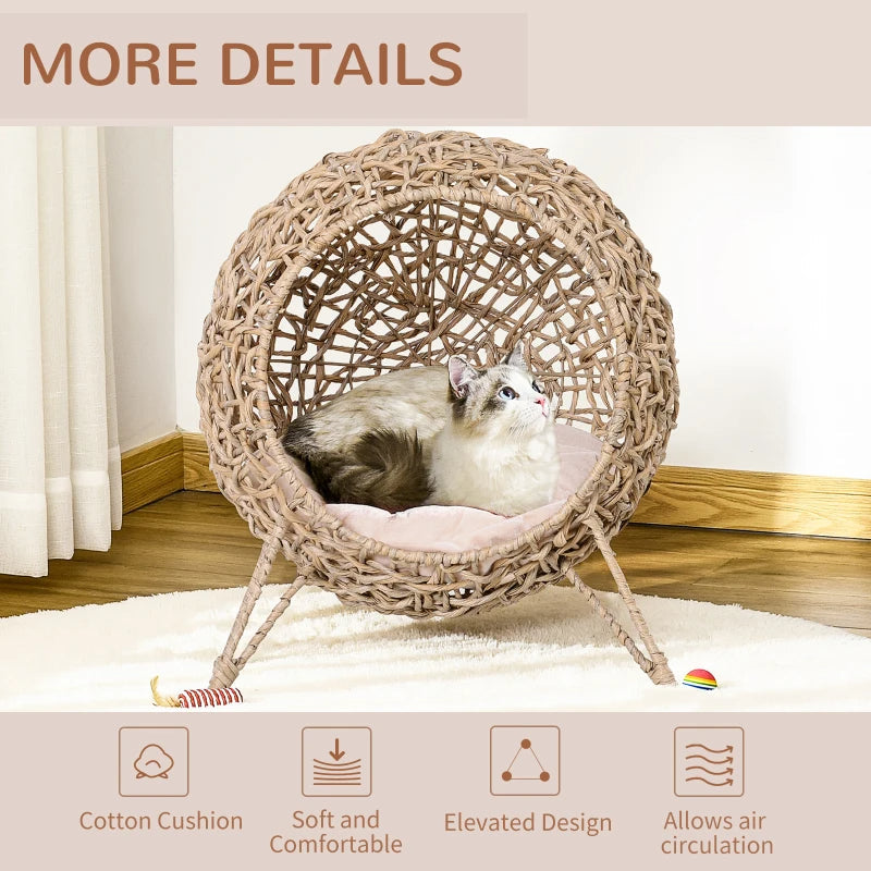 Woven Banana Leaf Cat Bed