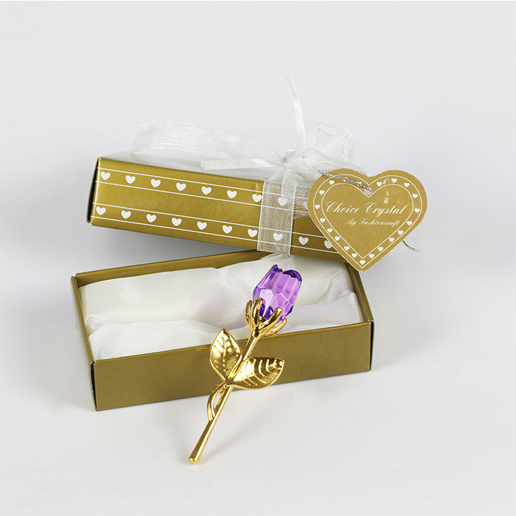 Crystal Rose Keepsake Gift