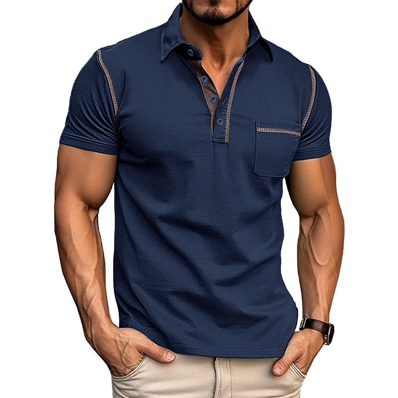 Men's Knit Henley Polo