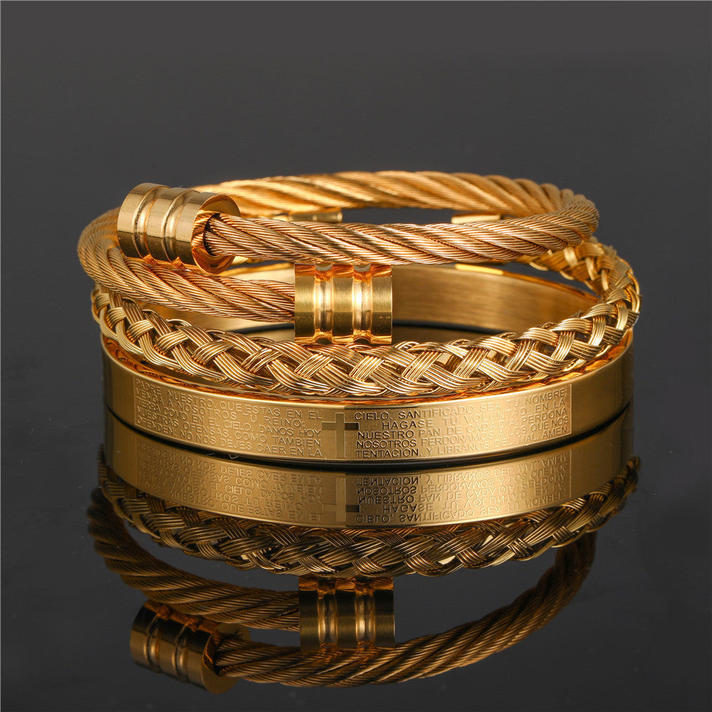 Roman Numeral Bangle Set