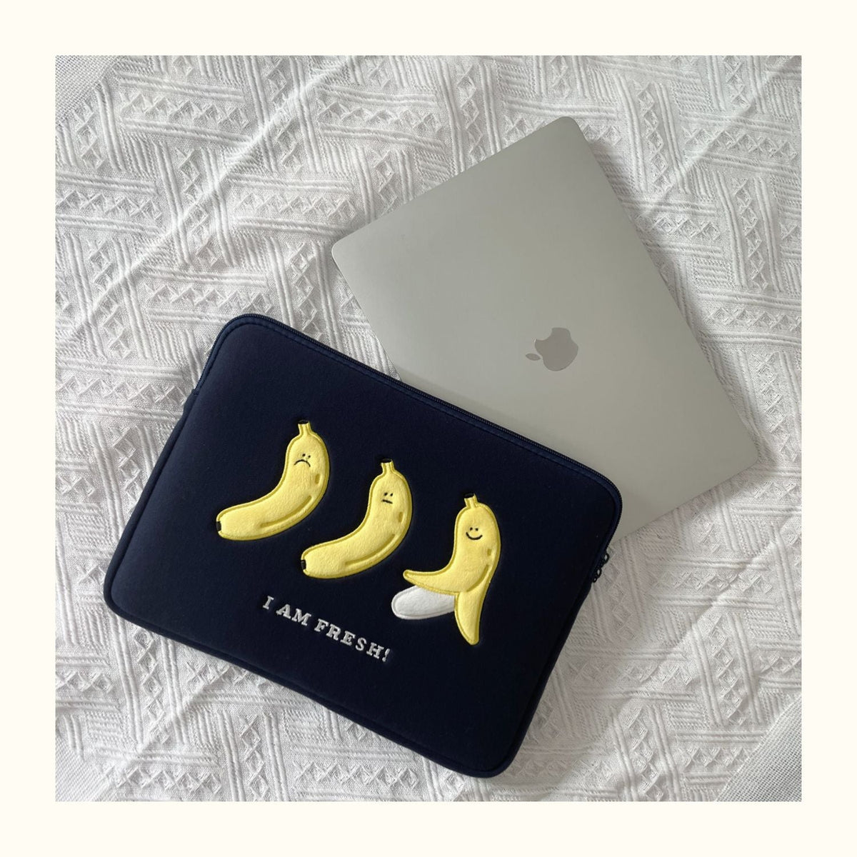 Cute Embroidered Laptop Sleeve