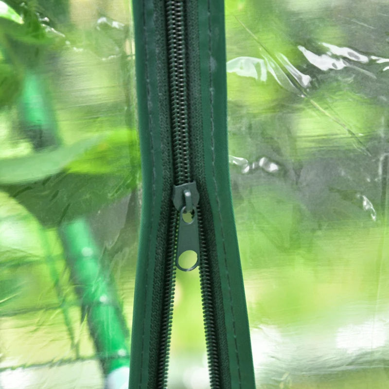 Mini Walk-In Greenhouse with Shelves