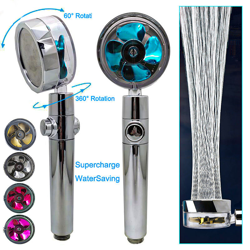 High-Pressure Turbo Fan Shower Head
