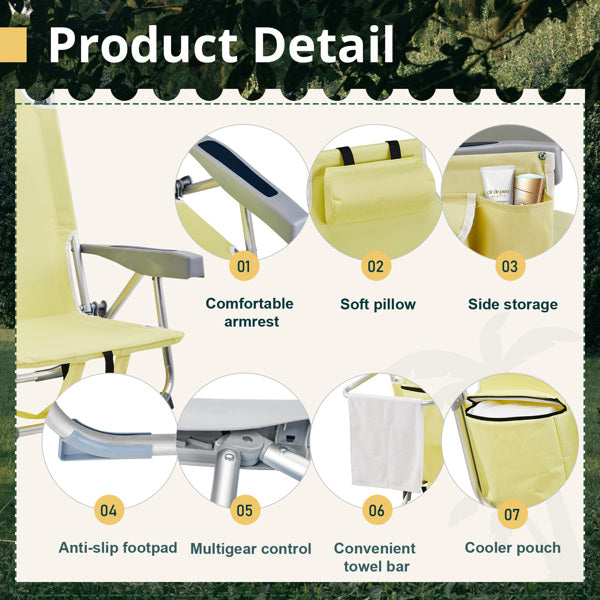 Folding Aluminum Beach Chair