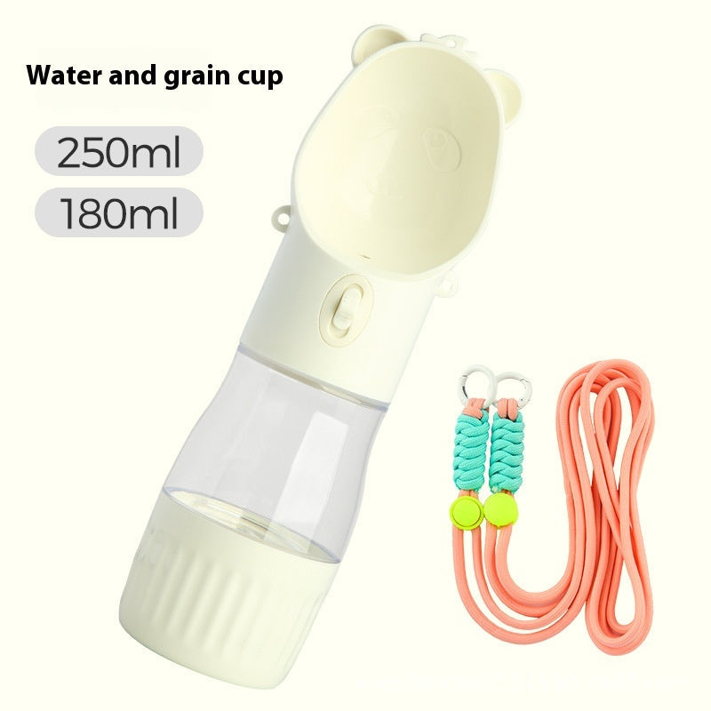 2-in-1 Travel Pet Water Bottle & Food Container