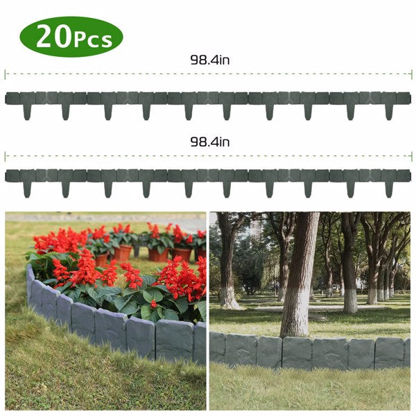 Faux Stone Lawn Edging