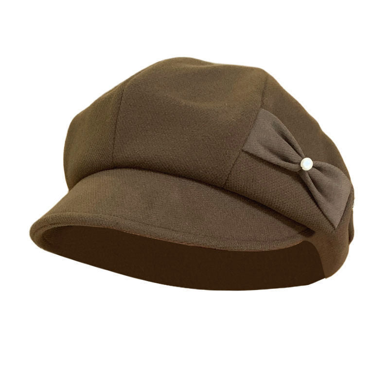 Pearl Bow Beret