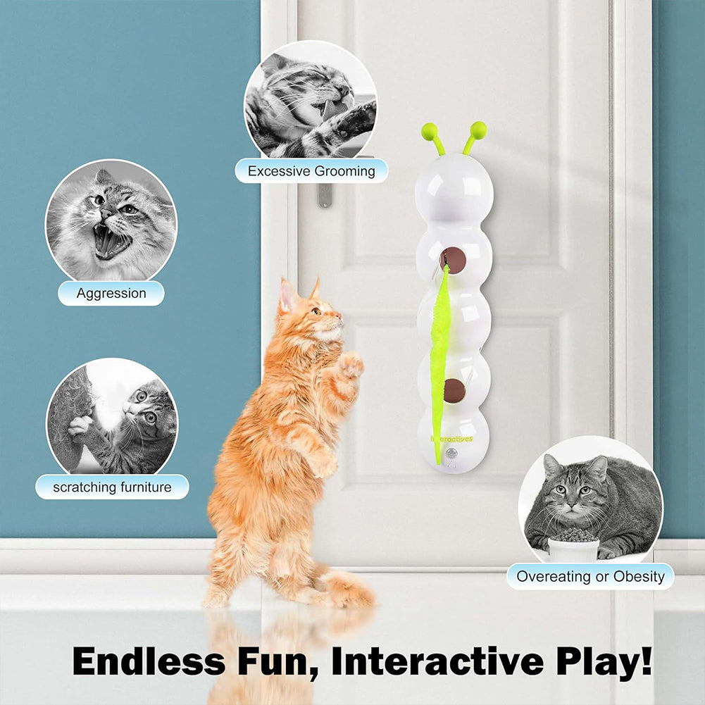 Motion-Activated Wiggly Tail Cat Toy