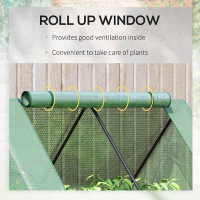 Raised Garden Bed with Greenhouse Cover