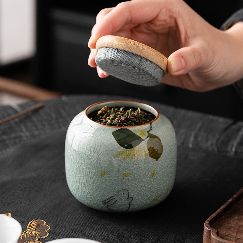 Mini Ceramic Tea Canister