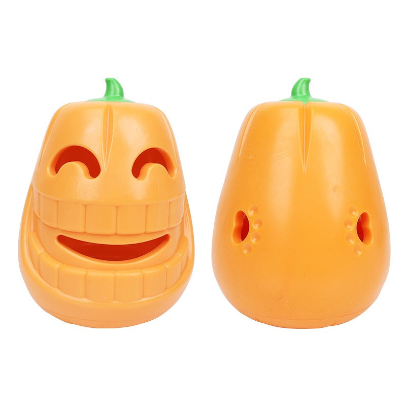Pumpkin Treat-Dispensing Dog Toy