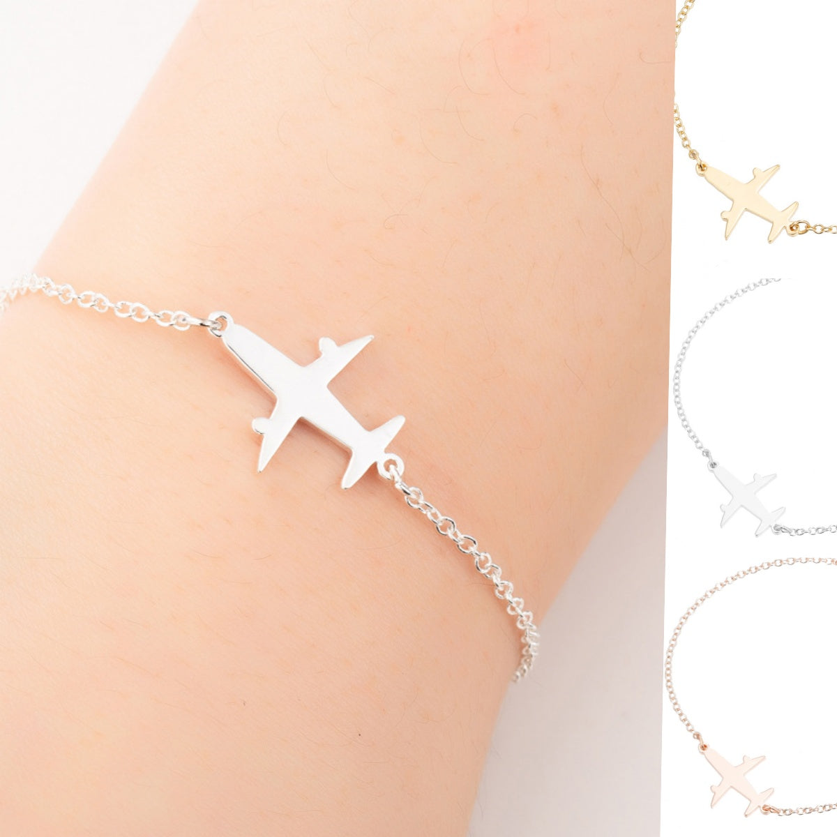 Airplane Charm Bracelet