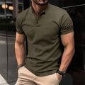 Men's Knit Henley Short-Sleeve Shirt