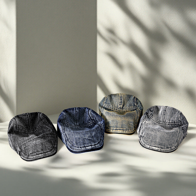 Denim Newsboy Cap