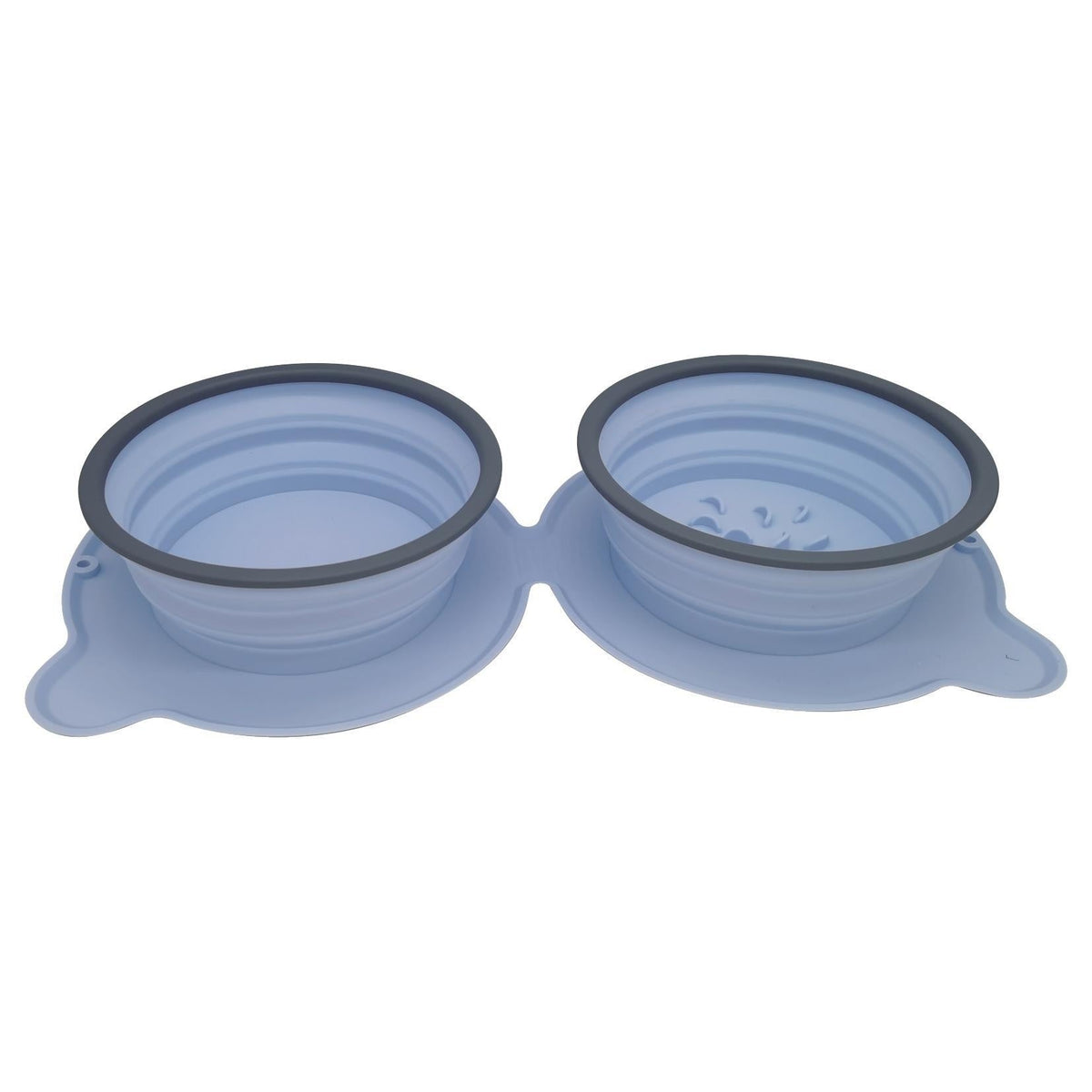 Foldable Silicone Double Pet Bowl