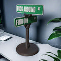 "Find Out" Street Sign Desk Ornament