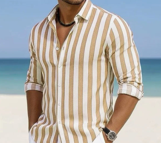 Men's Striped Casual Shirt