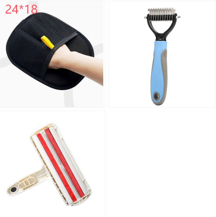 Pet Hair Remover Grooming Gloves