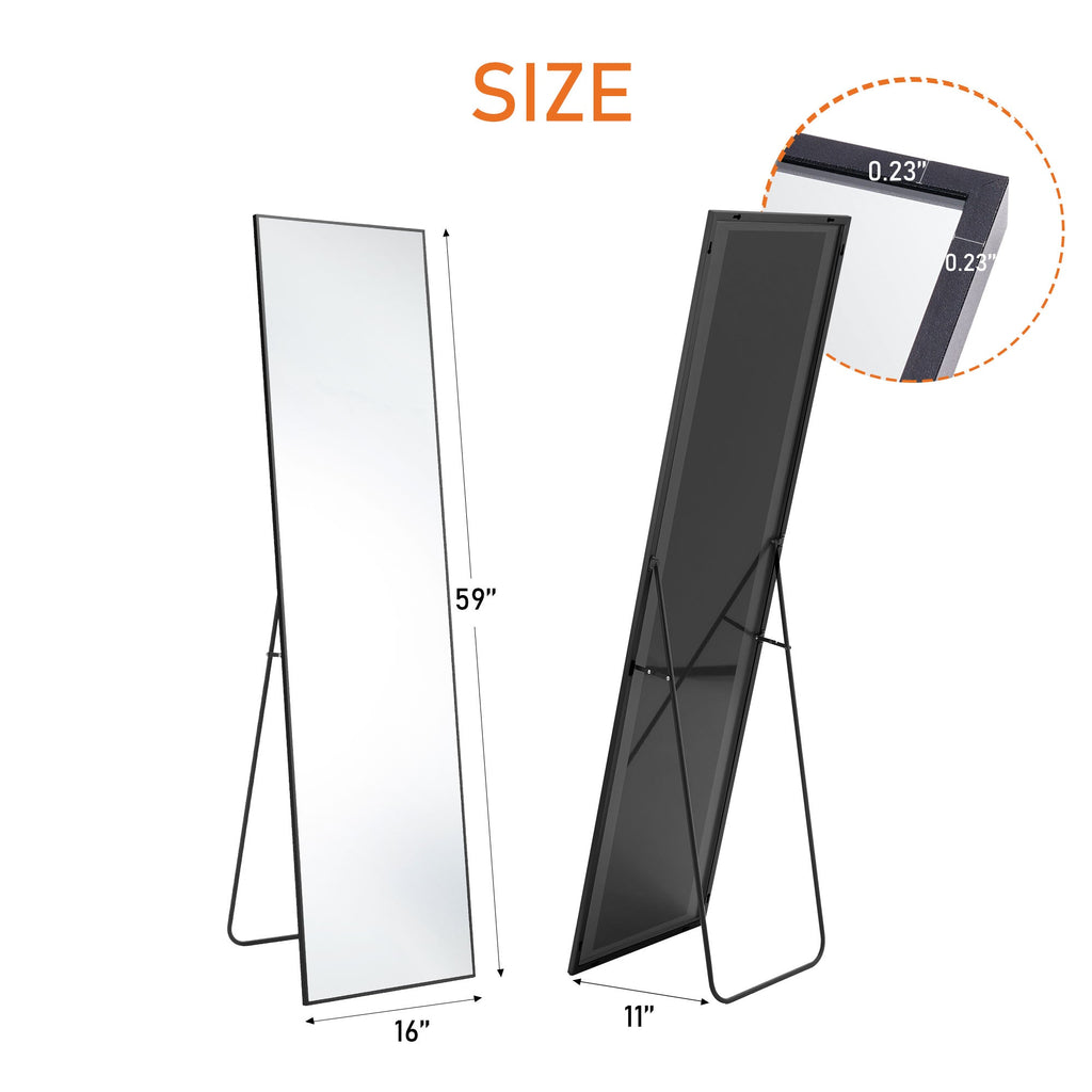 Arched Floor Standing Mirror