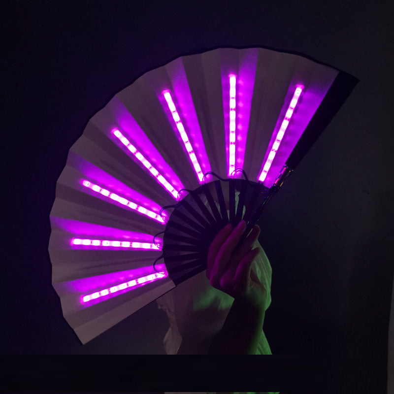 LED Light-Up Folding Hand Fan