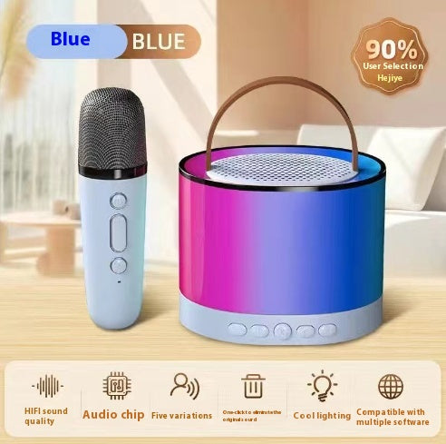RGB Karaoke Speaker with Microphones