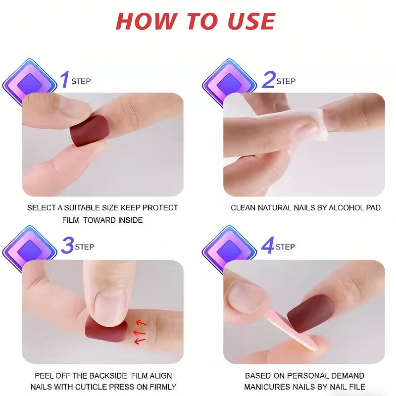 Strawberry & Bow Press-On Nails (24 Pcs)